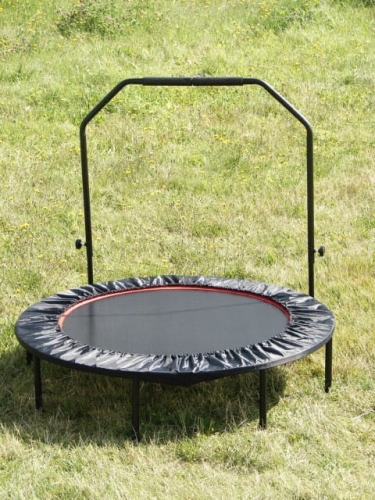 Trampolina z uchwytem, domowa do ćwiczeń fitnes o średnicy 120 cm. trampolina dla dzieci, trampolina do rehabilitacji, składana trampolina pokojowa.